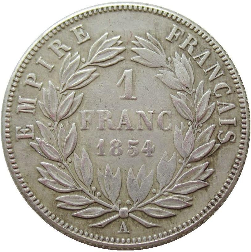 1 Frank 1853-1863 Francia Frank Külföldi Érme Másolata