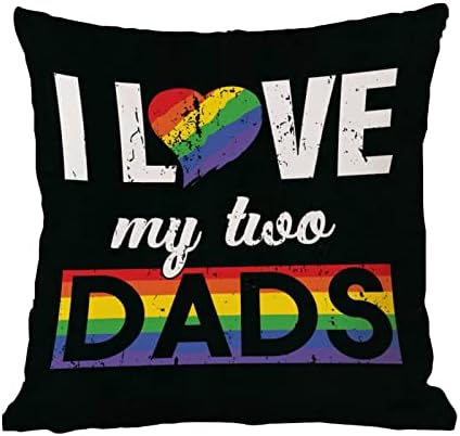A nemek közötti Egyenlőség LGBTQ Meleg Büszkeség Leszbikus Párnát Fedezze Szeretem Az apám Meleg párnahuzat párnahuzat Valentin