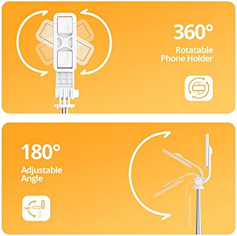 ATUMTEK 40.5 Önarckép Stick Állvány, Kihúzható & Hordozható Bluetooth Önarckép Stick Távoli iPhone 13/12/12 Pro/11/XS/XR/X/8/7 Plus, Samsung,