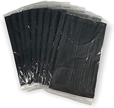 Fekete 3-Rétegű külön-Külön Csomagolva 50PC Eldobható Álarcok