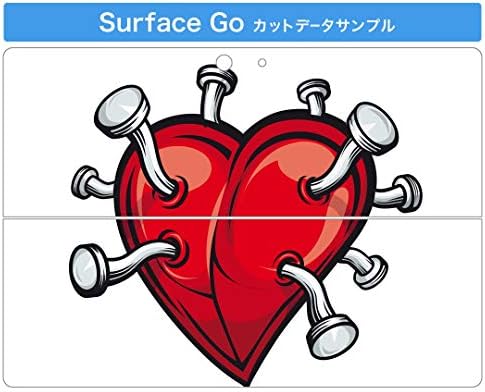 igsticker Matrica Takarja a Microsoft Surface Go/Go 2 Ultra Vékony Védő Szervezet Matrica Bőr 000181 Szív Köröm Illusztráció
