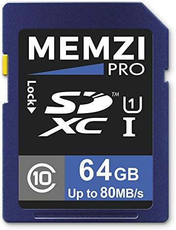 MEMZI PRO 64 GB Class 10 80MB/s SDXC Memória Kártya Kompatibilis/Működik Panasonic Lumix HA, LX, LZ, SZ, ZS Series Digitális