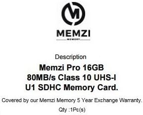 MEMZI PRO 16GB Class 10 80MB/s SDHC Memória Kártya Polaroid Z2300 Azonnali Nyomtatás Digitális Kamerák
