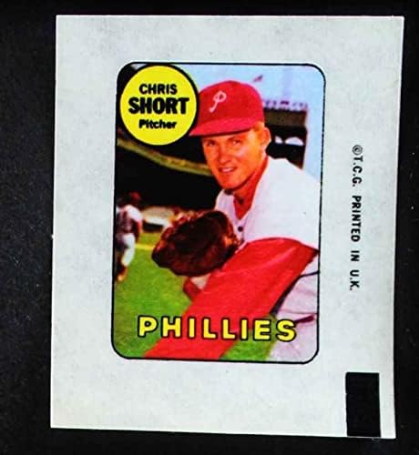 1969 Topps Chris Rövid Philadelphia Phillies (Baseball-Matrica) NM Phillies