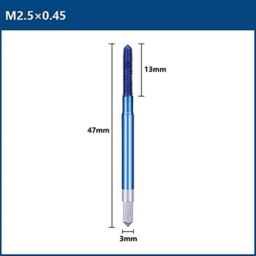 NESHO Fluteless Képező Gép Csapok M2-M12 Kék Bevont Szál Érintse meg a Metrikus Érintse meg a Gyakorlat Extrudálás Csapok 1db (Szín