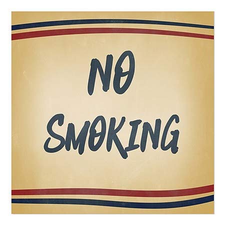 CGSignLab | Nem Dohányzó -Nosztalgia Csíkos Ablak Ragaszkodnak | 12x12