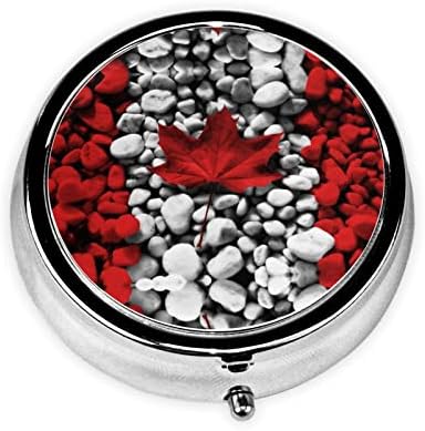 Kanadai Zászló Háttérképek Gyógyszer Adagoló - Hordozható Mini Utazási Napi Egy Tabletta Doboz