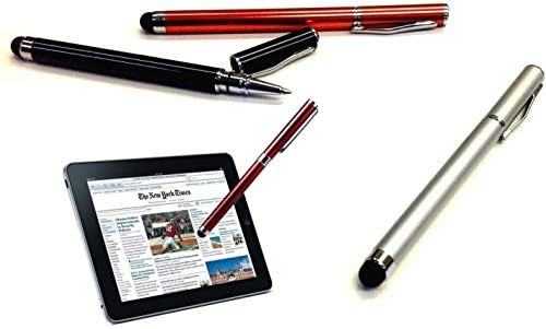 Tek Styz Stylus PRO + Pen-Kompatibilis Dell G3223D Egyéni Magas Érzékenység tapintású, Fekete Tinta! [3 Pack-VÖRÖS]