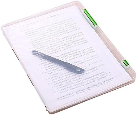 Guolarizi A4-Es Dokumentum Tároló Töltés Műanyag Dossziét Doboz Papír Tiszta, Átlátszó Iroda & Írószer (Zöld)
