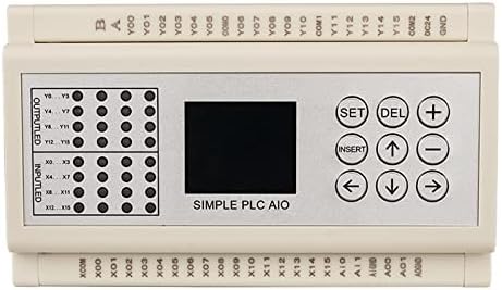 ESAAH 16-16-Ki Relé Kimenet PLC Plusz 2-Csatornás Analóg Bemenet RS485 Programozható Vezérlő PLC-Touch Képernyő (Méret : Analóg 0-10V)