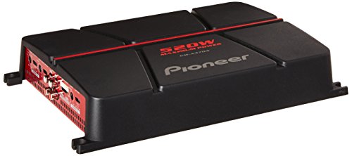 Pioneer GM-A4704 4-Csatornás Hidalható Erősítő,Fekete/piros
