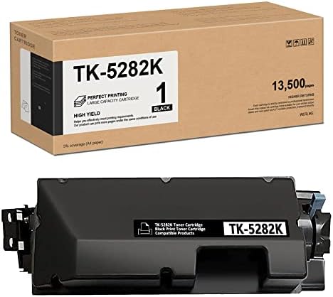 WERLIKE TK-5282K 1T02TW0US0 Toner Patron Kompatibilis TK 5282K Csere ECOSYS M6235cidn M6635cidn P6235cdn Nyomtató Toner (1 Csomag, Fekete)