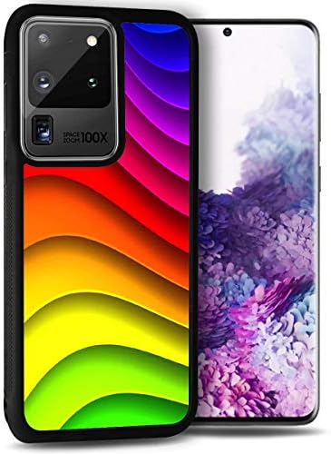 Samsung Galaxy S20 Ultra, Tartós Védő, Puha Vissza az Esetben hátlapot, HOT12087 Absztrakt Szivárvány