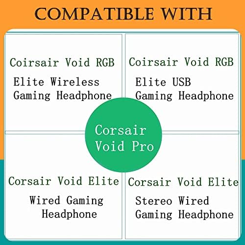 TaiZiChangQin fülvédő fülpárna Memória Hab Csere Kompatibilis Corsair Űrt RGB Elit/Corsair Űrt/Pro/Void RGB SE Gaming Headset 7.1 Fejhallgató