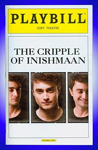 A Nyomorék a Inishmaan, a Megnyitó Broadway színlapot + Daniel Radcliffe, Josh Só