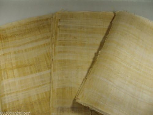 20 Üres Papirusz Nagykereskedelmi Sok Egyiptomi Eredeti, Kézzel Készült 8x6 (20x15cm)