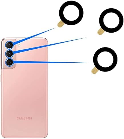MMOBIEL Vissza a Hátsó Kamera Üveg Lencse Csere Kompatibilis a Samsung Galaxy S22 5G / S22+ 5G - 6.1 inch - Áfával. Kétoldalas Ragasztó,