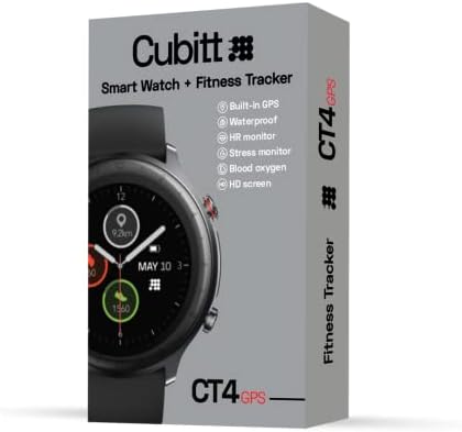 Cubitt CT4 GPS Smart Óra, Fitness Tracker Beépített GPS, 1.28 TFT-LCD Színes érintőképernyő, IP68 Vízálló, Vér Oxigén / pulzus