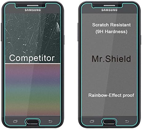 Mr Pajzs [5-PACK] Célja A Samsung Galaxy J7 Ég Pro [Edzett Üveg] Képernyő Védő Élettartam Csere