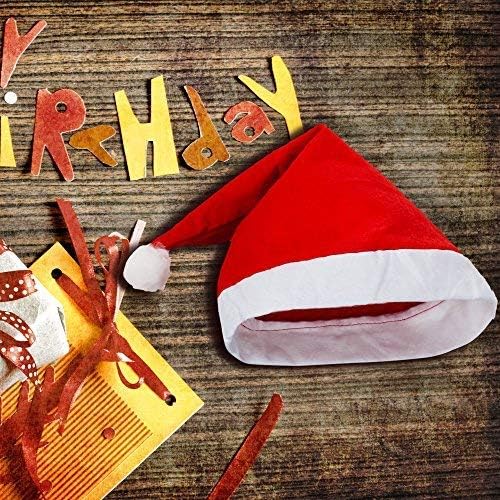 24 Meghatározott, Nem-Szőtt Ruhával Télapó Sapka Karácsonyi Caps Felnőttek számára, illetve a Gyermekek Karácsonyi Piros