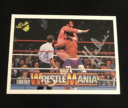 Haku 1990 Klasszikus Wwf Wrestlemania Birkózás Aláírt Dedikált Kártya - Dedikált Birkózás Fotók