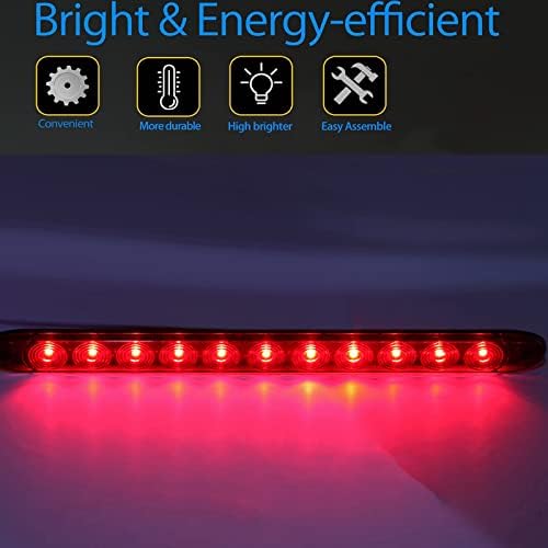 LED Piros Pótkocsi fénysáv, 15 hüvelykes Led Fék Farok Jelölő indexet Combo Fények , Azonosító Futó Fény, Bár PONT FMVSS 108 IP67 Vízálló