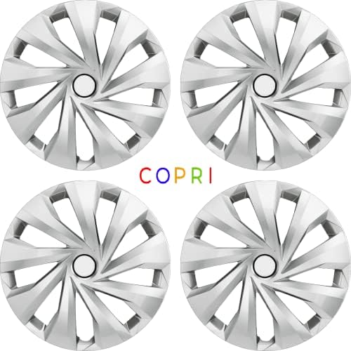 Copri Készlet 4 Kerék Fedél 16 Coll Ezüst Dísztárcsa Snap-On Illik Volkswagen VW