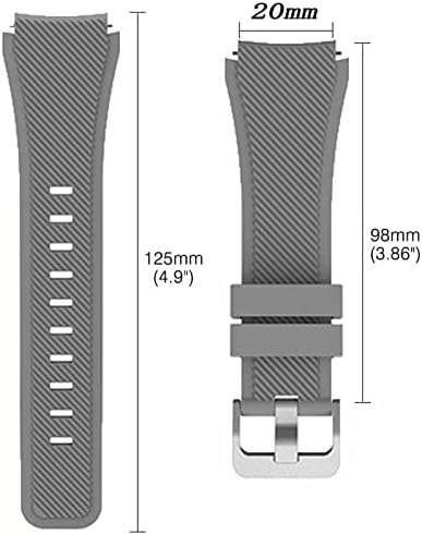 CYSUE 20mm 22mm Univerzális Szilikon Szíj Kompatibilis A Legtöbb Órák 22MM Watchbands