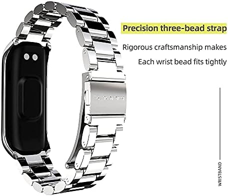 Fém Szíj Samsung Galaxy Fit 2 SM-R220 Nézni Band Karkötő Csere Watchband (Metál Fekete)