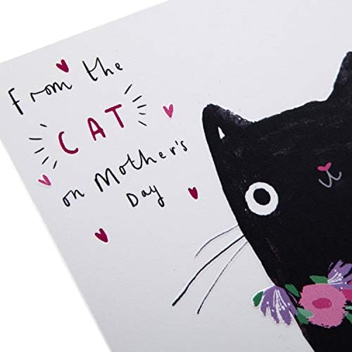 Hallmark anyák Napja Kártya A Macska - Kortárs Aranyos Fekete Macska Design