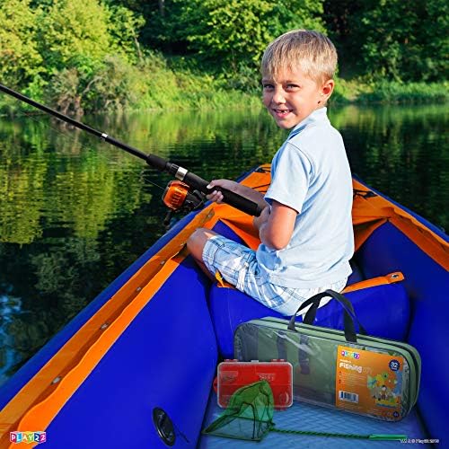 Play22 Halászati Pole Gyerekeknek - 32 Meghatározott Gyerekek Horgászbot Kombók - Gyerekek Halászati Lengyelek Tartalmaz, Horgászfelszerelés,