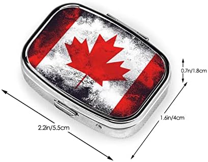 Kanadai Zászló Hordozható Mini Utazási Napi Egy Tabletta Doboz - Tér Tabletta Emlékeztető, Vitamin Doboz
