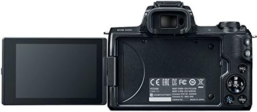 Canon EOS M50 15-45mm f/3.5-6.3 az STM tükör nélküli Digitális Fényképezőgép Csomag, Canon 2680C011, Tartalmaz 64 gb-os U3 Videó Memóriakártya,