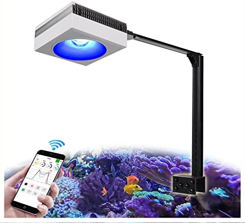PopBloom RL90 iOS/Android Alkalmazás Ellenőrzési Sós Reef Akvárium Fény 100Watts Akvárium WiFi LED Fény, LED-24inch Tengeri