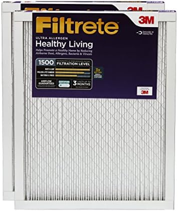 Filtrete 16x20x1, AC Kemence légszűrő, Egészséges életmód Ultra Allergén, 2-Pack & 12x24x1, AC Kemence légszűrő, MPR 1500, Egészséges