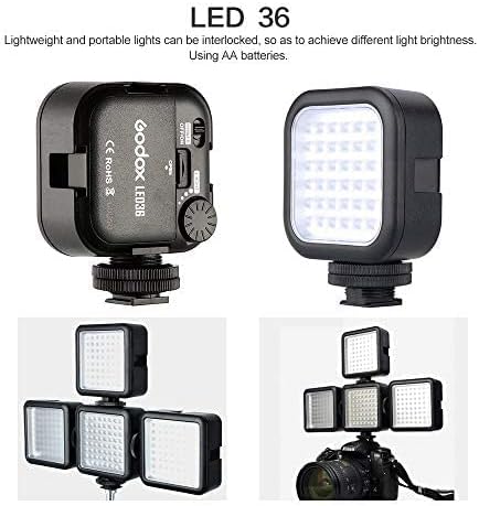 Godox LED36 Videó Fény, A Fény, Rugalmas, Kompakt, Hordozható, lehet Elérni a Különböző Fényességi Kombinációk, de Használható szinte