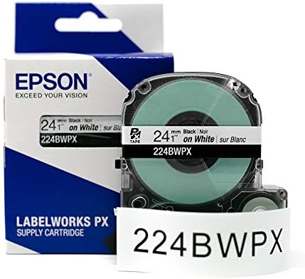 LABELWORKS Epson Tavaszi Nagytakarítás Csomag – LW-C610PX feliratozógép 2 Minimalista Címke Szalagok - 1, Fekete-Fehér,