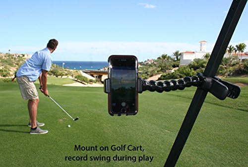 Golf Kütyü® - Swing Felvételi Rendszer | Nagy Eszköz tulajdonosa (PHABLET) a Jaws Bilincs & Hattyúnyak Mount. Kompatibilis