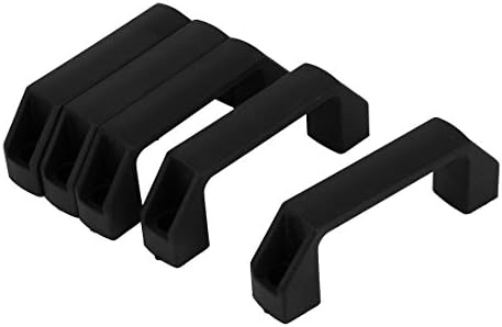 uxcell Alumínium Profil T-Slot Nylon Kilincs Gomb 110mm, Hossz 5db Fekete