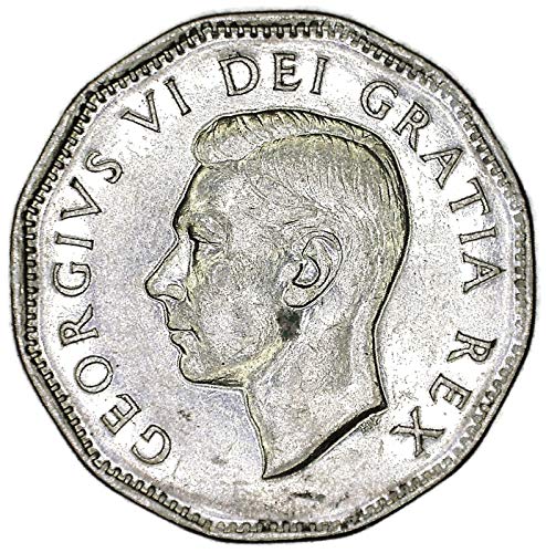 1951 CA Kanadai George VI. 5 Cent Megemlékező Kérdés; Felfedezés, Nikkel 200 Évfordulója alkalmából a Felfedezés Nikkel Arról, Uncirculated