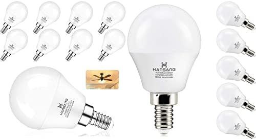 LED Mennyezeti Ventilátor Izzók Meleg Fehér 2700K 14 Csomag,LED Gyertyatartót LED Izzók E12 Bázis A15 LED Izzó, 60W Egyenértékű (6W) 600LM a