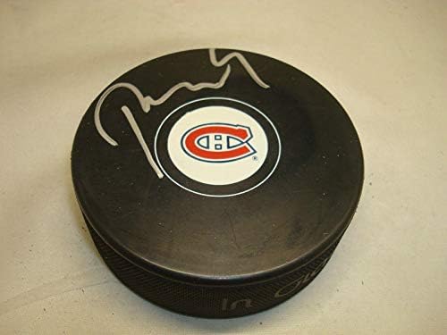 Tomas Plekanec Aláírt Montreal Canadiens Jégkorong Dedikált 1A - Dedikált NHL Korong