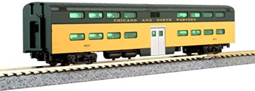 Kato USA Modell Vonat Termékek N C&NW EMD E8A, valamint Pullman Bi-Szint 400 Vonat 6-Egység Beállítása