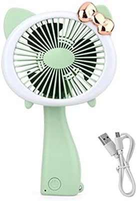 DFSYDS Fan - Mini LED Kézi Ventillátor USB Töltő Hordozható, Összehajtható Elektromos Ventilátor (Szín : Rózsaszín)