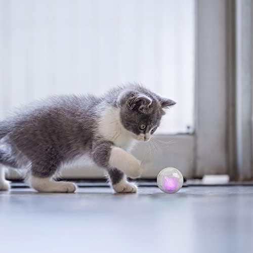 Macska Labda Játék, világít Macska Játék LED Pet Ragyogj Golyó a Macskákat Kergeti Játékok Kutyus, Kutyák, Macskák