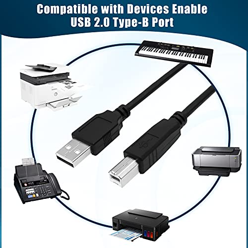Inovat Csere 10FT USB-EGY Férfi B Férfi kábel Kábel Adatátvitel Host Kábel Kábel ION Audio Profil Pro Profile LP Digitális Átalakítás Lemezjátszó