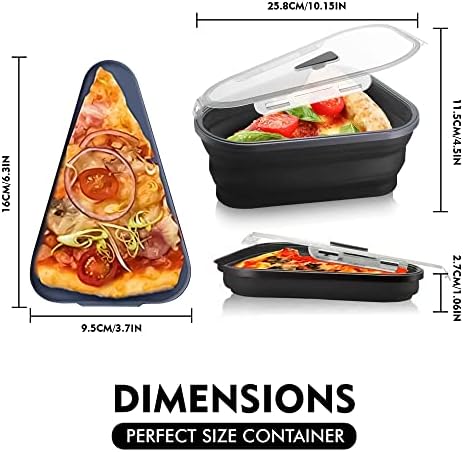 GOCHA Kütyü, Pizza Mikrózható Tároló Konténer – Újrafelhasználható, Bővíthető & Összecsukható 5 Tálcák, hogy a Rendezés & helytakarékosság