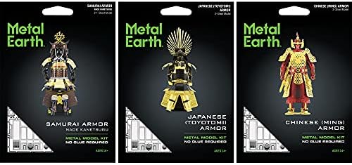 Fém Föld Fascinations 3D-s, Fém modelleket, Armor 3 - Szamuráj Naoe Kanetsugu - Japán Toyotomi - Kínai Ming