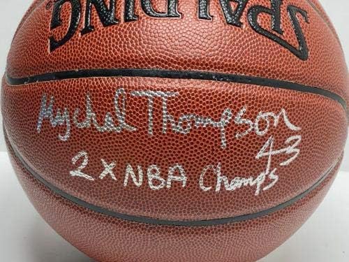 Mychal Thompson Aláírt Kosárlabda, Spalding 2x NBA Bajnok *Lakers PSA Y10038 - Dedikált Kosárlabda