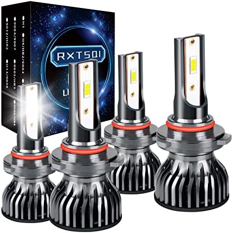 RXTSQI LED Izzók -2022 Képes Vagyok Lázadó 1000 Xmr 570 1000 Xxc,6000K Wenon Fehér 22000LM 85W IP68 Vízálló,9005 Hi/Lo Fényszóró
